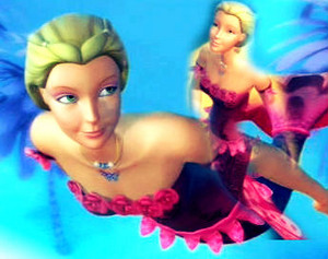  Elina's merah jambu Rose Mermaid Outfit