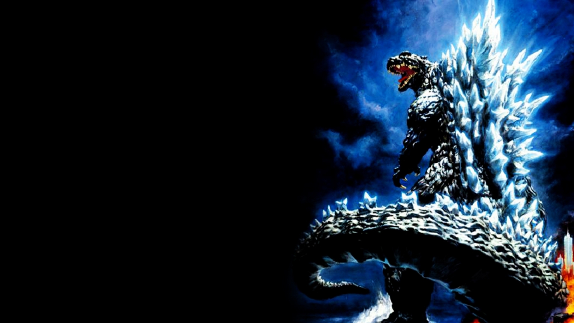 Godzilla lit up back wallpaper - Godzilla Wallpaper ...