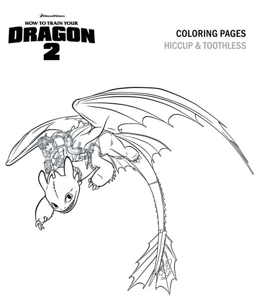 Hiccup and Toothless Coloring Page - How to Train Your ...