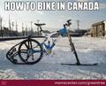 How to bike in Canada - random photo