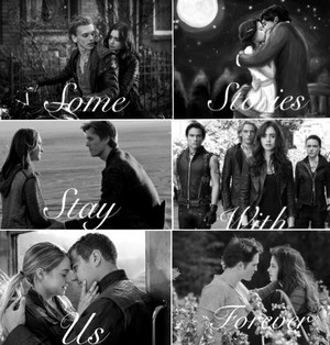 Jace and Clary, Will and Tessa, Wanda and Ian, Shadowhunters, Tris and Tobias, Bella and Edward