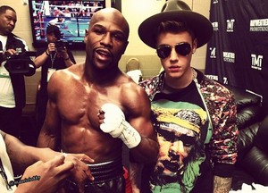  Justin Bieber & Floyd Mayweather Las Vegas