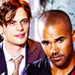 Matthew Gray Gubler and Shemar Moore - criminal-minds icon