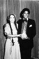 Michael And Nicolette Larson Backstage At The 1980 American Music Awards - michael-jackson photo