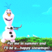 Olaf in his summer solo - frozen icon