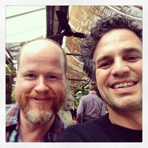  The Avengers: Age of Ultron - Joss Whedon and Mark Ruffalo Selfie