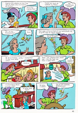  Walt Дисней Movie Comics - Peter Pan (Danish Version)