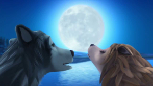  howling at the moon