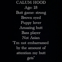                    Reasons to love Calum