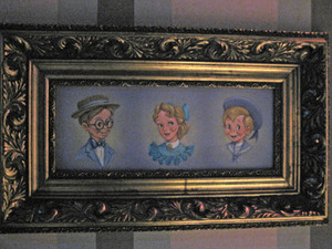  A portrait of the Darling’s from inside the Peter Pans Flight ride