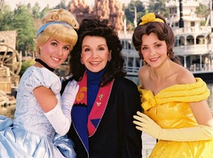  Annetette Funnicello With Two Disney Princesses