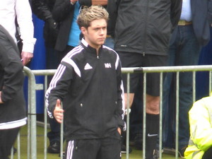  At Niall’s charity football game. 26/5/14