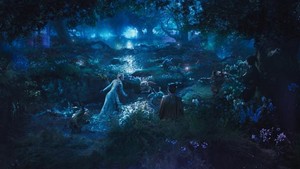  Aurora, Diaval, and Maleficent in The Moors