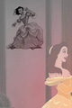 Belle Concept Art vs. Final - disney-princess photo