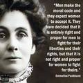 British Suffragist Emmaline Pankhurst Quote - feminism photo