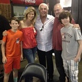 Chandler with family backstage of WWE with Ric Flair - chandler-riggs photo