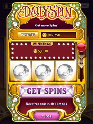 Daily Spin Bonus at Bejeweled Blitz