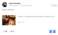Daniel Radcliffe's Post On Google Plus (Fb.com/DanielJacobRadcliffeFanClub) - daniel-radcliffe photo