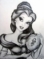 Disney Princess, Belle - disney fan art
