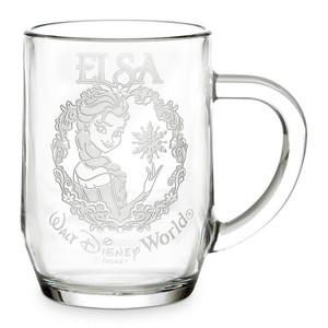  Elsa glass mug from ディズニー Store