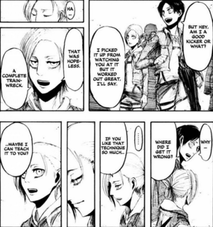  Eren and Annie in the manga