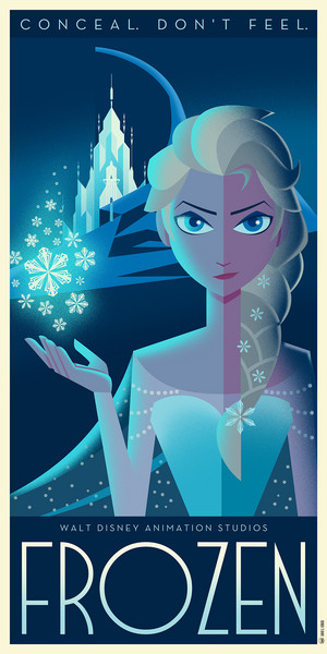 La Reine des Neiges Poster (Fan made)