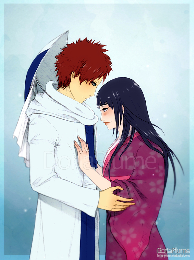 Fan Art of Kazekage and Wife XP for fans of Hinata x Gaara. 