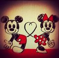 Mickey and Minnie - disney fan art