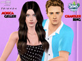 Monica and Chandler in Sims 3 - friends fan art