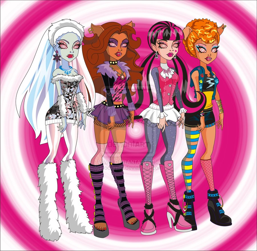 Fan Art of Monster High group hypnosis for fans of Monster High. 