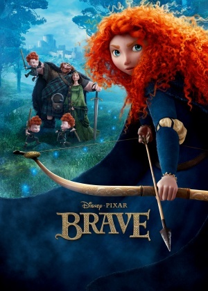  Movie Poster For The ডিজনি Film, "Brave"