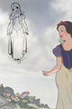 Snow White Concept Art vs. Final - disney-princess photo