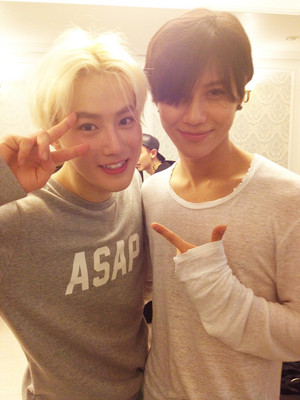  Taemin and EXO Suho