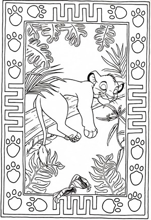  Walt ディズニー Coloring Pages - Simba