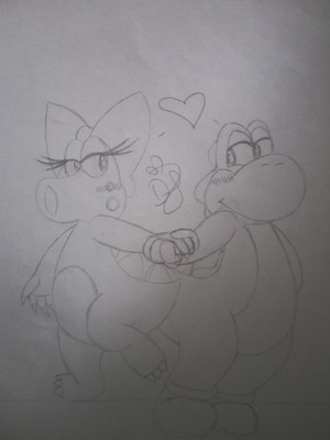  Yoshi and Birdo Dino Liebe