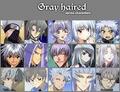 grey haired anime charcaters - anime photo