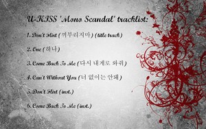  Tracklist for 'Mono Scandal' album!