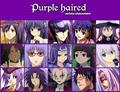 puple haired anime charcaters - anime photo