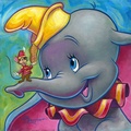 1941 Disney Cartoon, "Dumbo" - disney fan art