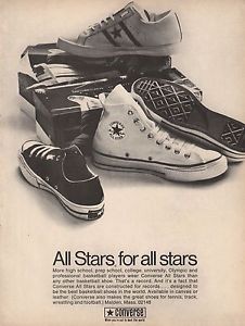  A Vintage Promo Ad For कॉनवर्स All-Stars