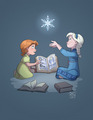Anna and Elsa  - frozen fan art