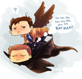 Dean and Cas - supernatural fan art