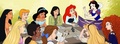 Disney princesses playing a game of D&D  - disney photo
