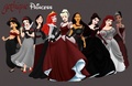 Disney princesses punk (or goth) version - disney fan art