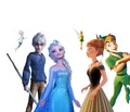 Elsa, Periwinkle and Jack VS Anna, Tinkerbell and PeterPan - disney-princess photo