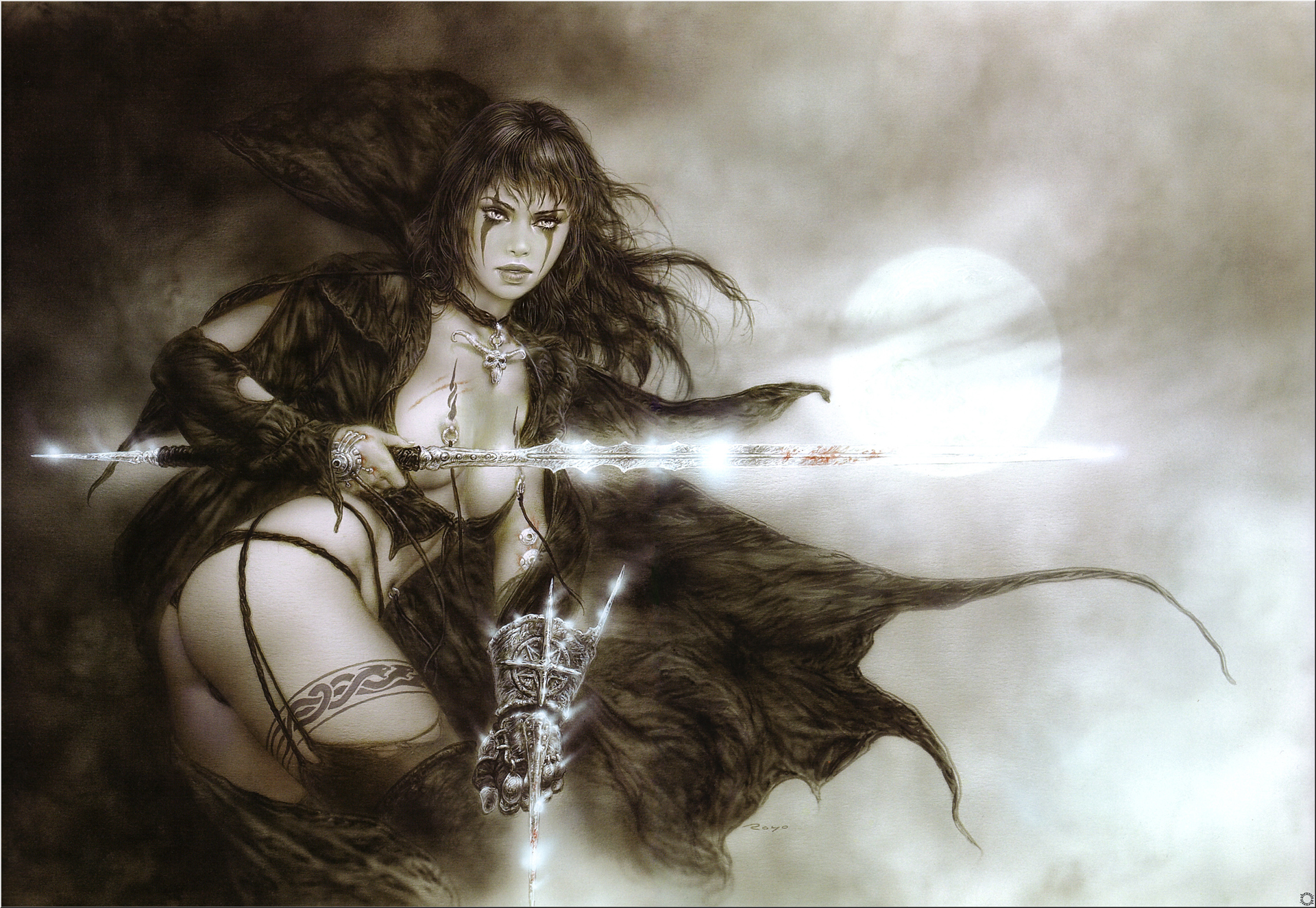 women warrior Luis royo fantasy art