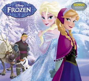  Frozen 2015 ukuta Calendar
