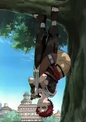  Gaara upside-down: Наруто