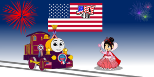  Lady & Vanellope celebrate the 4th of July