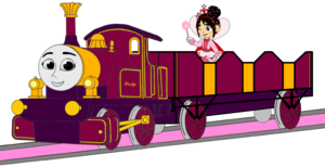  Lady with her Open-Topped Carriage & Vanellope travelling on it (Mirrored)